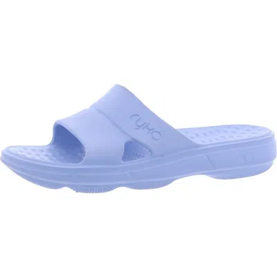 Ryka Womens Solid Rubber Slide Sandals