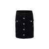 Rykiel Enfant Black Skirt For Girl With Logo In Black