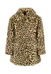 Rykiel Enfant Brown Coat For Girl With In Brown