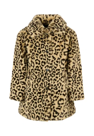 Rykiel Enfant Kids' Brown Coat For Girl With