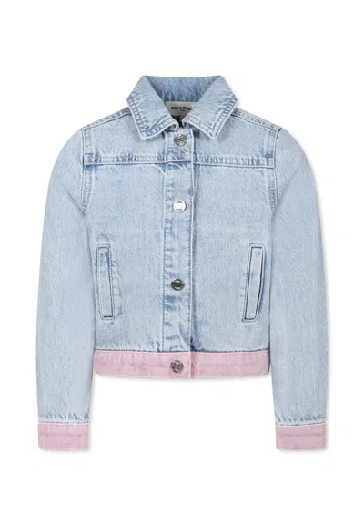 Rykiel Enfant Kids' Denim Jacket For Girl With Heart