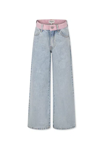 Rykiel Enfant Kids' Denim Jeans For Girl With Logo