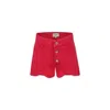 Rykiel Enfant Fuchsia Shorts For Girl With Logo In Fuchsia