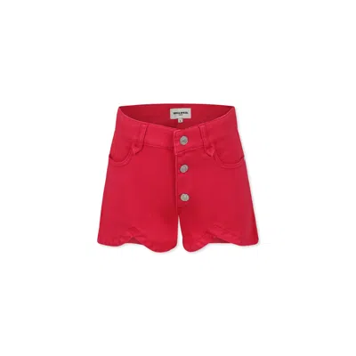 Rykiel Enfant Kids' Fuchsia Shorts For Girl With Logo