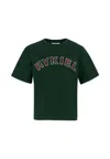 Rykiel Enfant Green T-shirt For Girl With Logo In Green