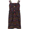 Rykiel Enfant Multicolor Skirt For Girl With Hearts And Logo In Multicolor