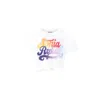 Rykiel Enfant White Crop T-shirt For Girl With Logo In White
