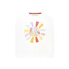 Rykiel Enfant White Sweatshirt For Girl With Logo In White