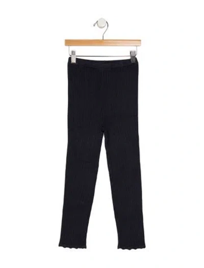 Pre-owned Rylee + Cru Kids' 8-9y Girls Rib Knit Bottoms In Blue