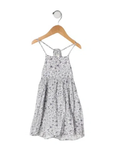 Pre-owned Rylee + Cru Babies' All Over Print Sleeveless Dress In Blue