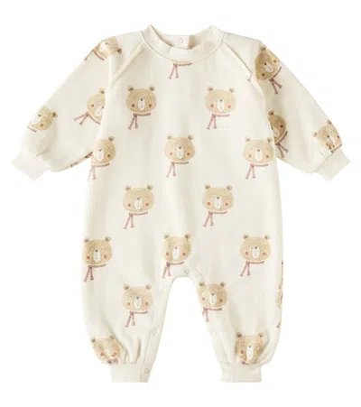 Rylee + Cru Baby Bears Cotton-blend Onesie In Natural