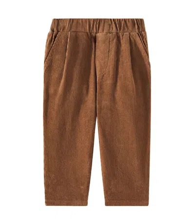 Rylee + Cru Baby Otis Cotton Corduroy Pants In Brown