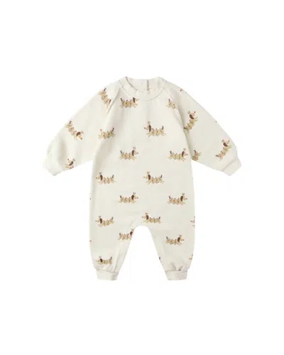 Rylee + Cru Kids' Baby's Raglan Jumpsuit In Ivory In White