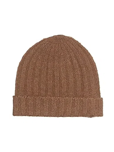 Pre-owned Rylee + Cru Beanie Hat In Brown