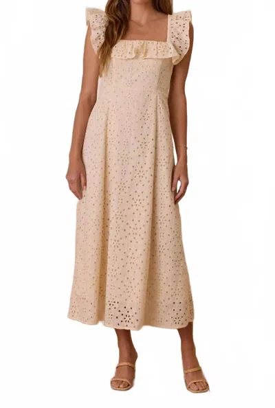 Rylee + Cru Bianca Dress In Natural In Neutral