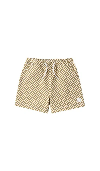 Rylee + Cru Boardshort In Brown