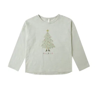 Rylee + Cru Kids' Boy's Long Sleeve Tee In Pistachio In Gray