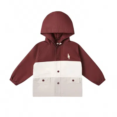 Rylee + Cru Kids' Boy's Polyester Casual Raincoat In Multi In Red