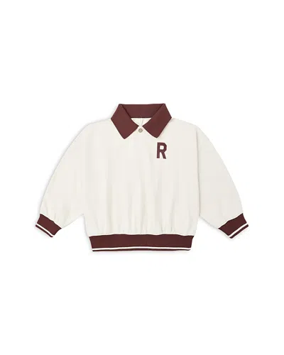 Rylee + Cru Boys' Collared Sweatshirt - Little Kid In White