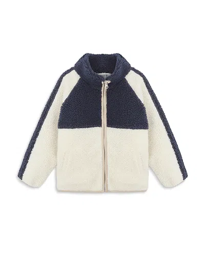 Rylee + Cru Boys' Faux Sherpa Color Blocked Trails Jacket - Little Kid In Neutral