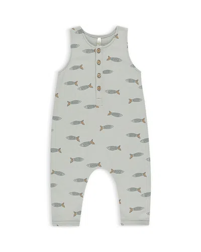 Rylee + Cru Rylee +cru Boys' French Terry Coverall - Baby In Blue