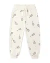 Rylee + Cru Boys' French Terry Relaxed Fit Tennis Print Sweatpants - Little Kid In Brown