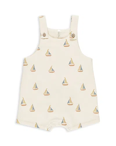 Rylee + Cru Boys' Gio Sailboat Romper - Baby In Brown