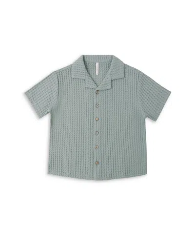 Rylee + Cru Boys' Lapel Collar Shirt - Little Kid In Green