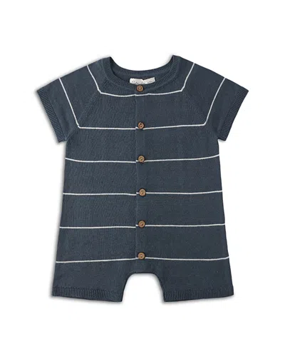 Rylee + Cru Boys' Liam Knit Striped Romper - Baby In Gold