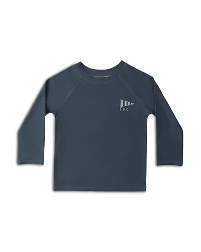 Rylee + Cru Boys' Long Sleeve Rash Guard - Little Kid In Blue