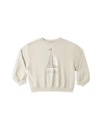 Rylee + Cru Boys' Oversized Sweatshirt - Little Kid In Neutral