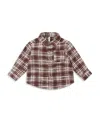 Rylee + Cru Boys' Plaid Button Down Shirt - Little Kid In Brown