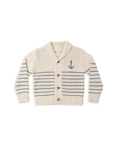Rylee + Cru Boys' Shawl Cardigan - Little Kid In Neutral