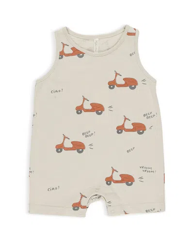Rylee + Cru Rylee +cru Boys' Sleeveless Romper - Baby In Sand