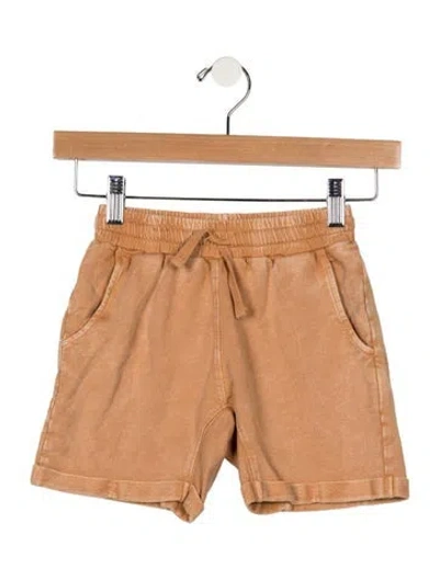 Pre-owned Rylee + Cru Babies' Boys Solid Shorts In Orange