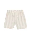 Rylee + Cru Boys' Striped Bermuda Linen Shorts - Little Kid In Ivory