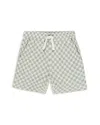 Rylee + Cru Boys' Striped Bermuda Linen Shorts - Little Kid In Sage