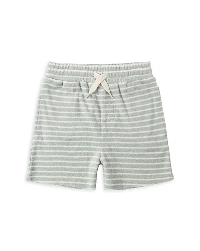 Rylee + Cru Boys' Striped Terry Shorts - Little Kid In Green