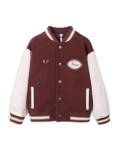 Rylee + Cru Boys' Varsity Jacket - Little Kid In Brown