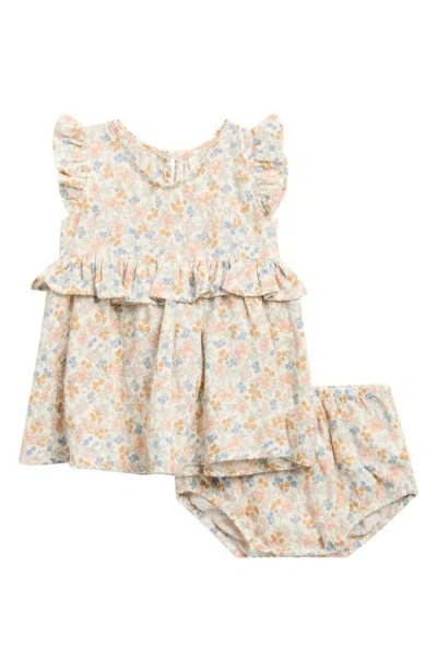Rylee + Cru Babies'  Brielle Floral Dress & Bloomers Set In Multi
