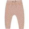 Rylee + Cru Cable Knit Pants In Pink