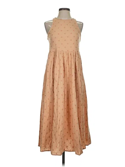 Pre-owned Rylee + Cru Casual Dress In Tan