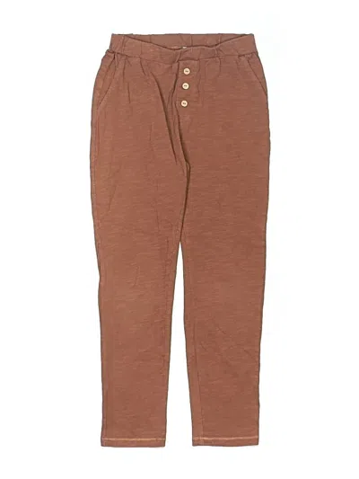 Pre-owned Rylee + Cru Kids' Casual Pants In Brown