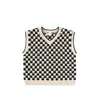 RYLEE + CRU CHECKED COTTON-BLEND VEST