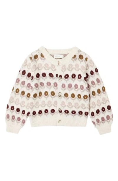 Rylee + Cru Babies'  Cheyenne Floral Cardigan In Multi