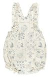 Rylee + Cru Chiara Tile Bubble Romper In Multi