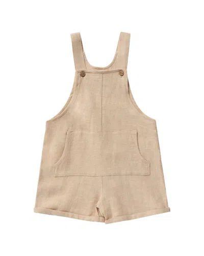 Rylee + Cru Kids' Collective Billie Linen-blend Overall In Neutral