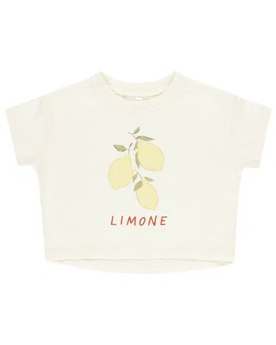 Rylee + Cru Collective Kids' Boxy T-shirt In Neutral