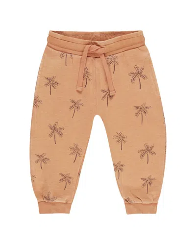 Rylee + Cru Collective Kids' Jogger Sweatpant In Brown