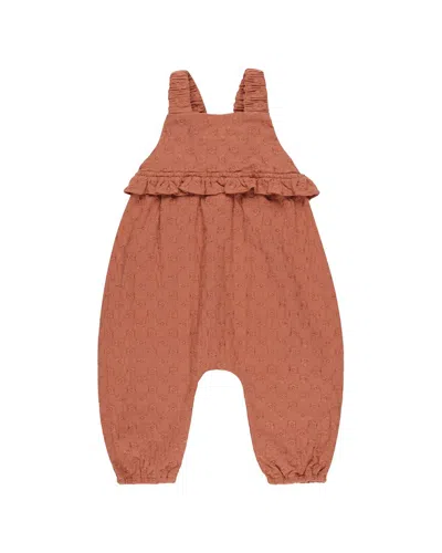 Rylee + Cru Collective Kids' Kinsley Jumpsuit In Brown